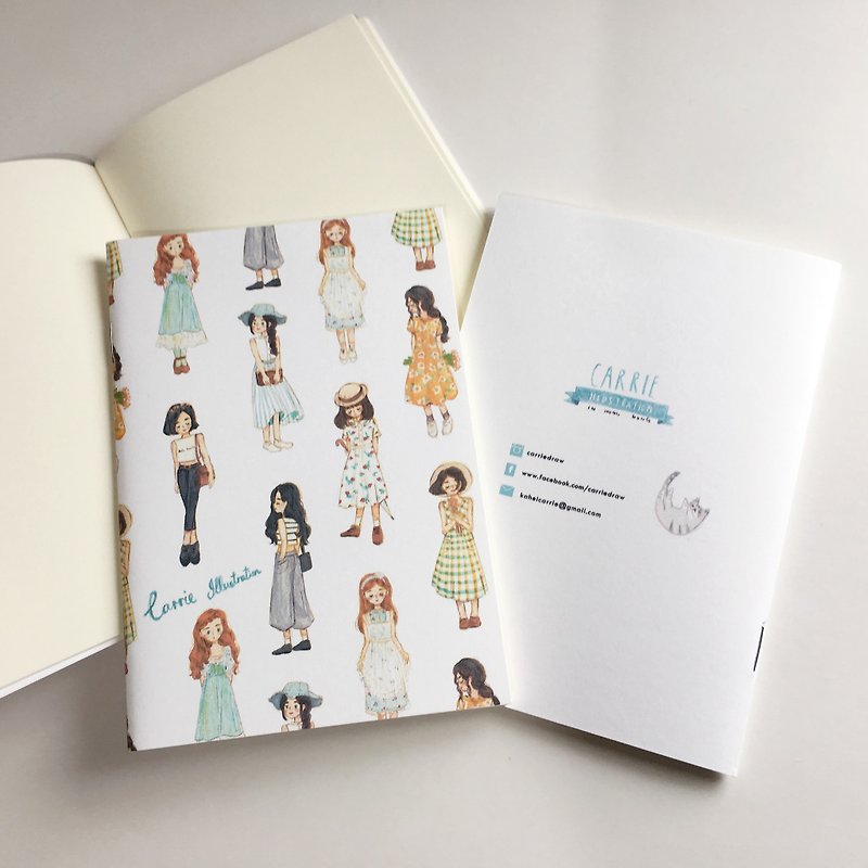 / Notebooks / Fashion Girls / - สมุดบันทึก/สมุดปฏิทิน - กระดาษ ขาว