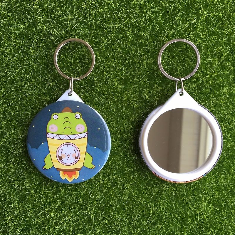 The past can’t come back and the future can’t be grasped is only the present mirror key ring G0021 - ที่ห้อยกุญแจ - โลหะ หลากหลายสี