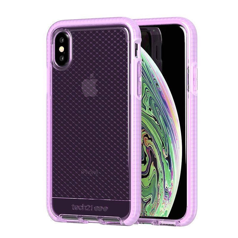 英國Tech 21 EVO CHECK防撞保護殼-iPhone Xs Max(5056234705704) - 手機殼/手機套 - 矽膠 紫色