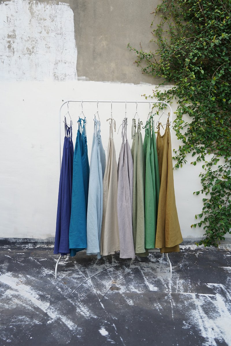 Spray sling skirt | multi-color optional - One Piece Dresses - Cotton & Hemp Multicolor