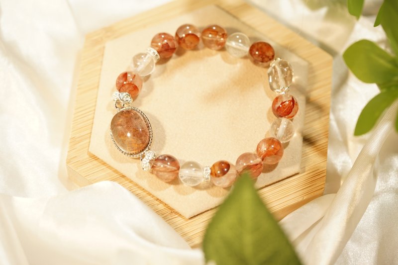 Design model-Natural crystal bracelet-Spring Hongyou - Bracelets - Crystal Red