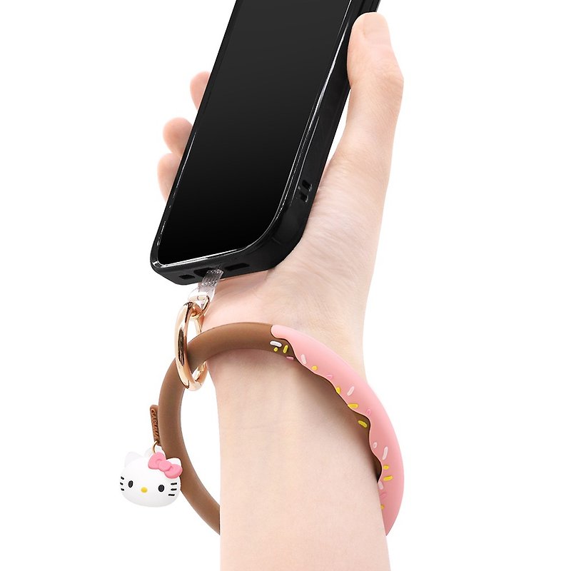 GARMMA Hello Kitty Phone Anti-lost Hanging Ring - อุปกรณ์เสริมอื่น ๆ - วัสดุอื่นๆ สึชมพู