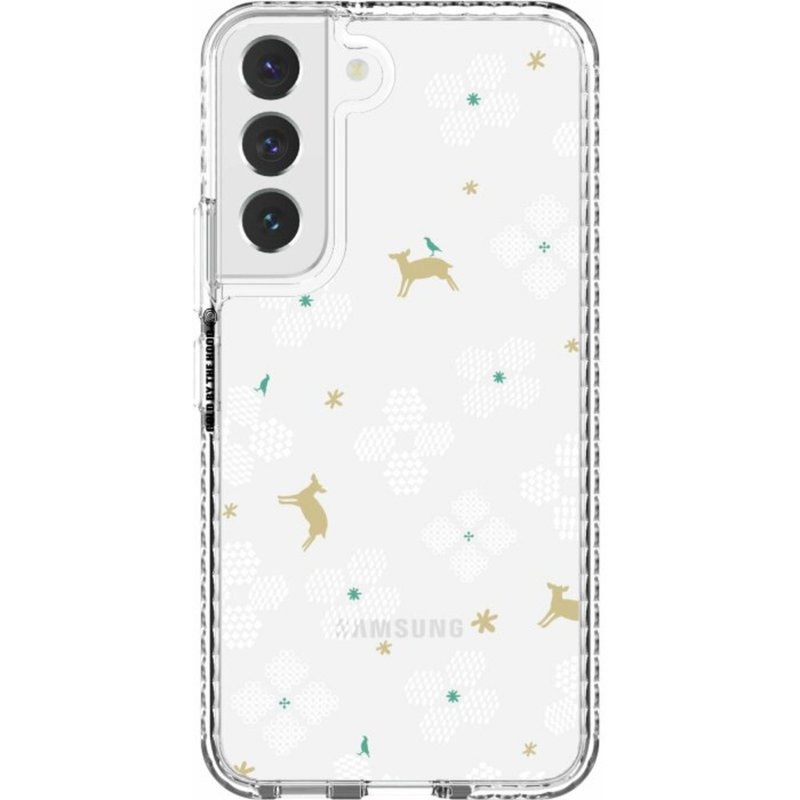 【預購】三星手機殼/Samsung Galaxy S22系列/花開原野/透白 - 手機殼/手機套 - 其他材質 透明