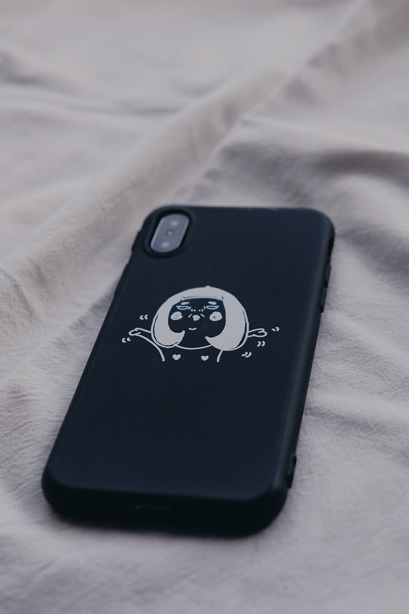 Who cares iPhone case - เคส/ซองมือถือ - พลาสติก สีดำ