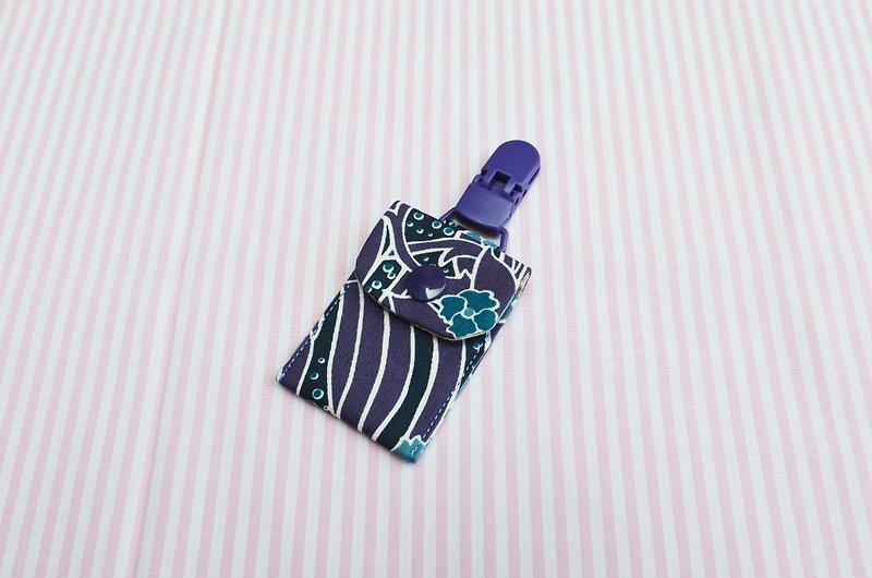野牡丹 - 寶貝平安符袋 - 圍兜/口水巾 - 棉．麻 紫色