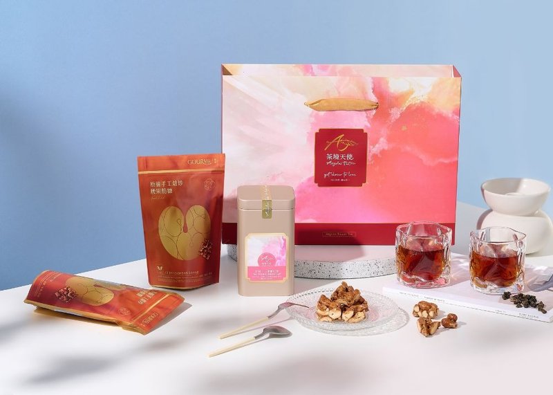 Rich Celebration D Mid-Autumn Festival Charity Gift Box Corporate Purchasing Top Ten Taichung Souvenirs and Gift Labels - Tea - Paper 