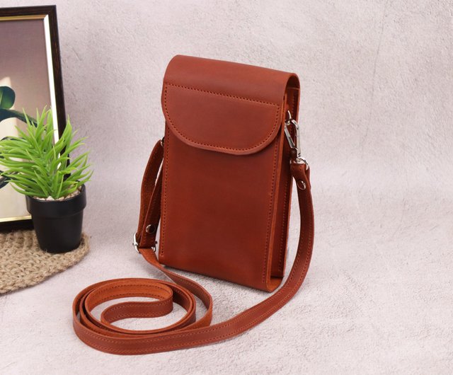 Leather iphone crossbody outlet bag