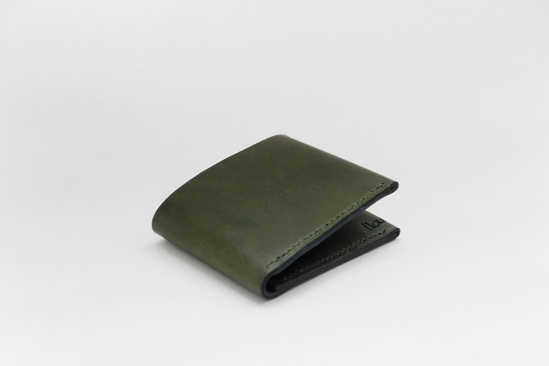 Leather Wallet – Green - 長短皮夾/錢包 - 真皮 綠色