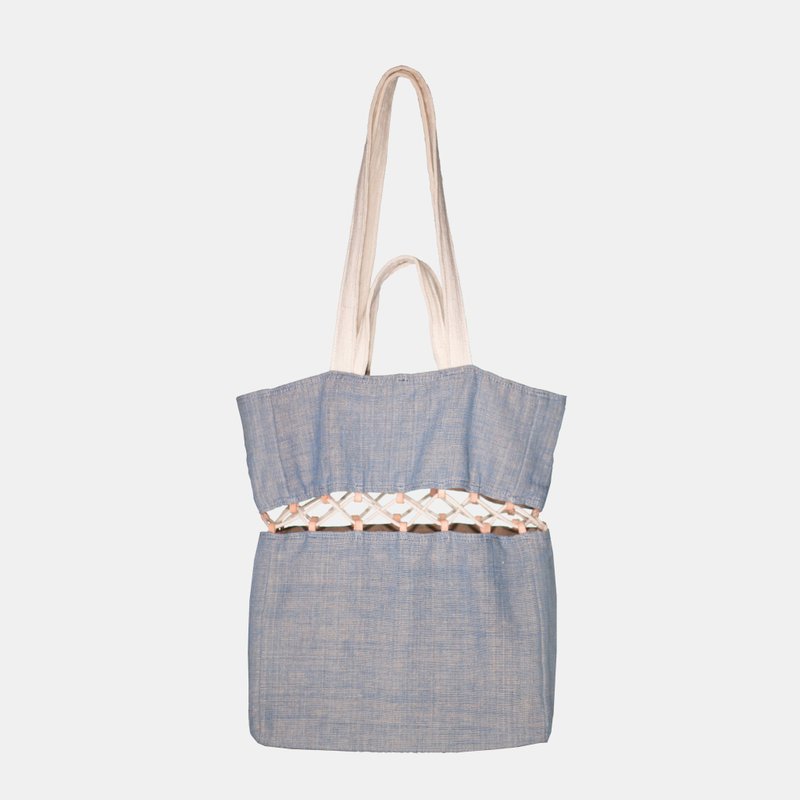 handwoven totebag - Handbags & Totes - Cotton & Hemp 