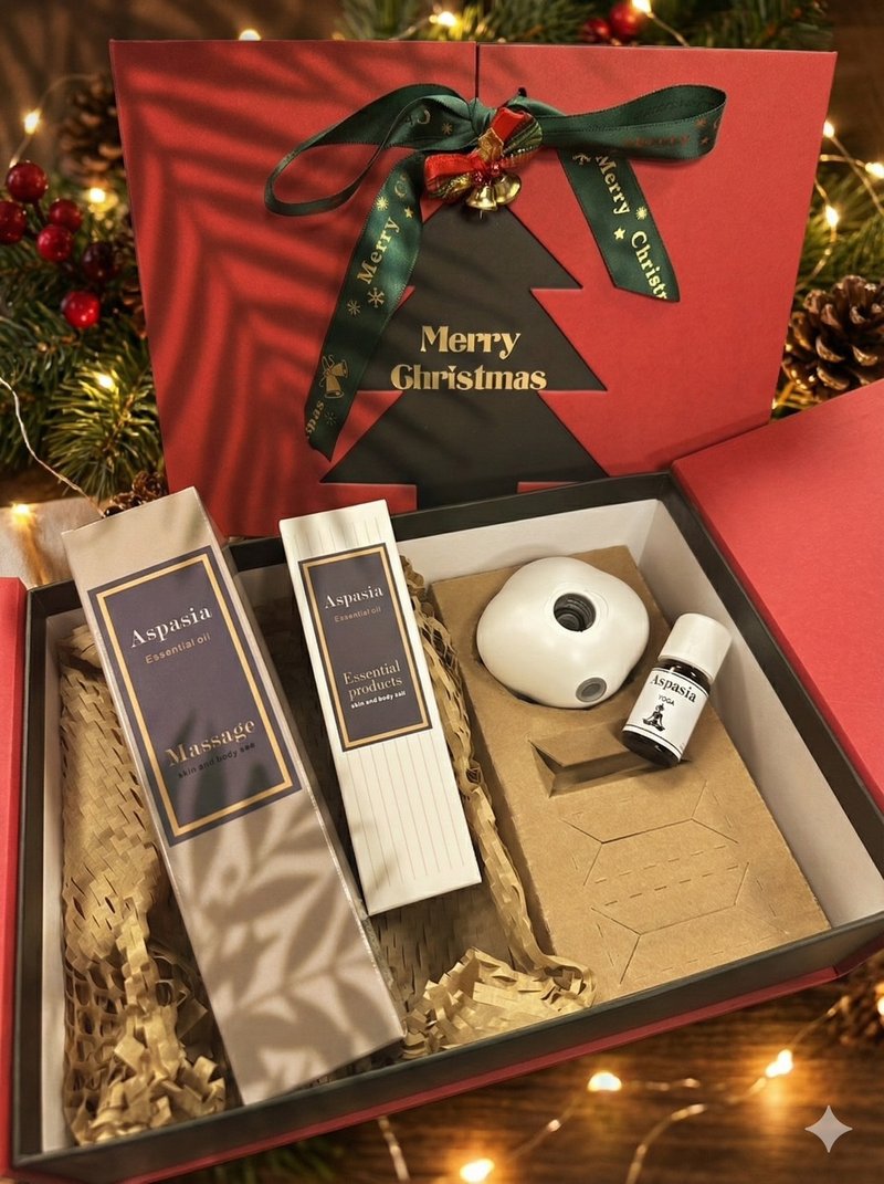 順暢森呼吸 - 經典芳香組 按摩精油+精油噴霧+薰香機組 四入組 - 潤膚露/按摩油 - 精油 