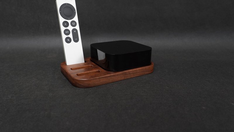 Apple TV body and remote control storage - แกดเจ็ต - ไม้ สีส้ม