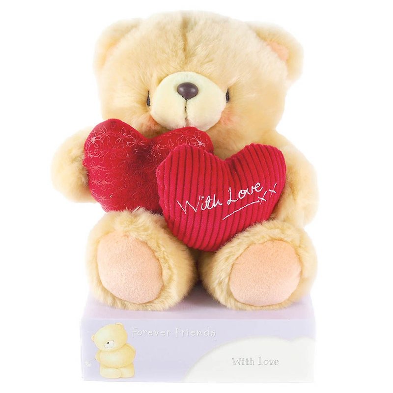 8 inches/love fluffy bear [Hallmark-ForeverFriends fluff-heart-warming series] - Stuffed Dolls & Figurines - Other Materials Brown
