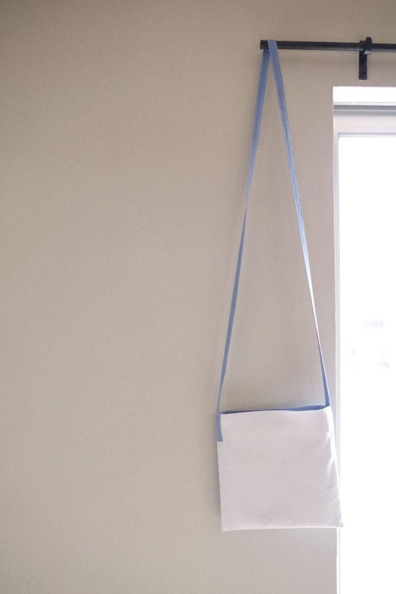 Organic Cotton Blue, White Squash - Messenger Bags & Sling Bags - Cotton & Hemp Blue