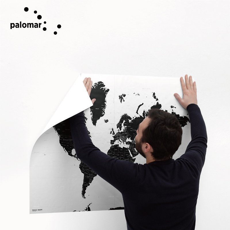 Palomar│Magic Maps - Wall Décor - Other Materials Black