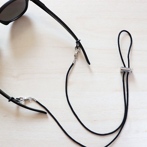 夢中夢 率性簡約丨調整式 眼鏡繩 口罩掛繩 項鍊 多功能小物-黑