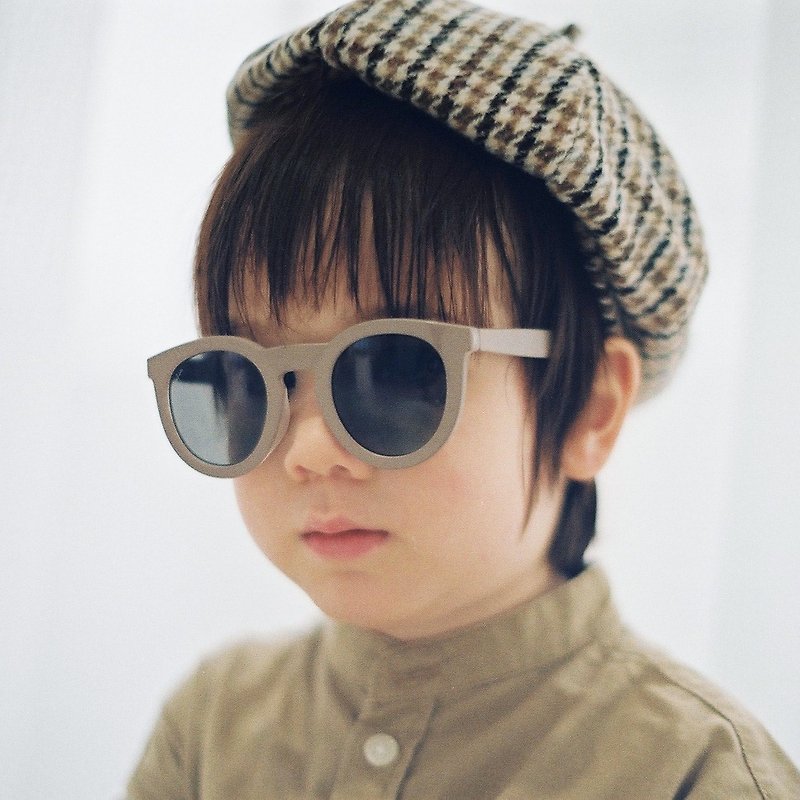 BABY Morandi Color Kids Sunglasses-Rock Grey - เครื่องประดับ - วัสดุอีโค สีเทา