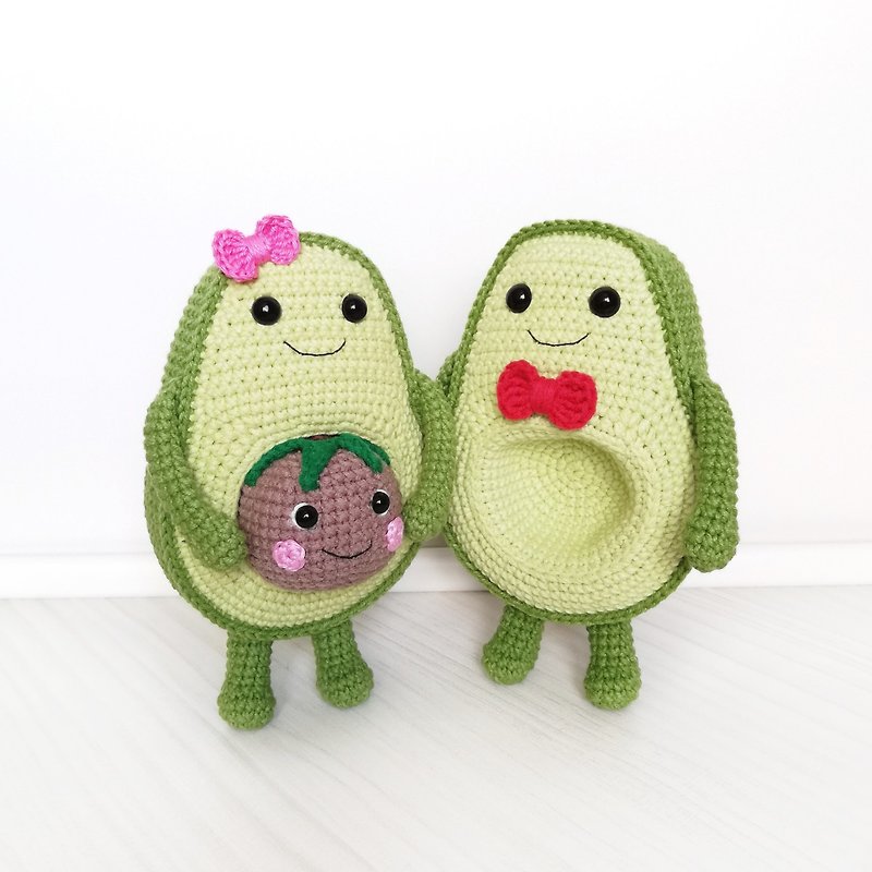 Avocado couple, waiting for baby. Gift for pregnant women. - 公仔模型 - 其他材質 