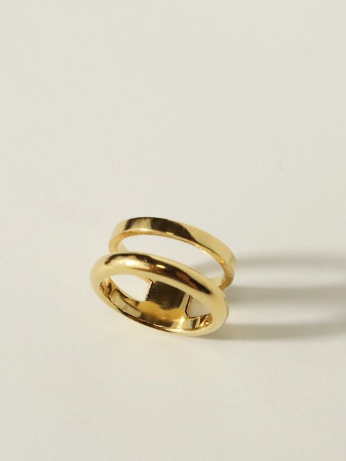 SAFON Jewelry Double Pinky ring - GOLD