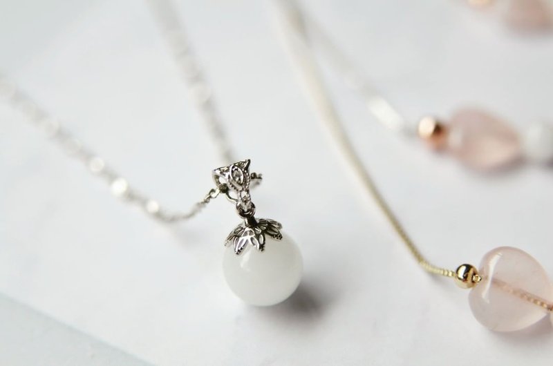 Happy Moon - 925 Silver Breast Milk Jewelry Necklace - Necklaces - Silver Silver