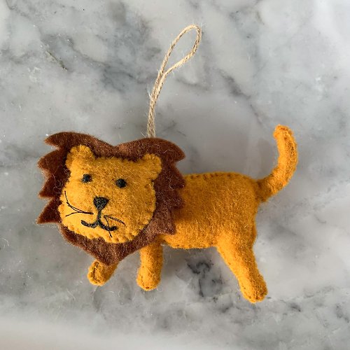 安選物羊毛氈 Ganapati Crafts Co. 羊毛氈聖誕掛飾 - 獅子
