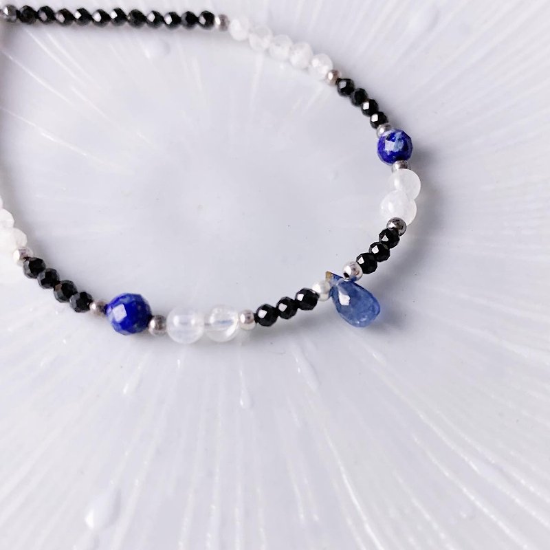 MH Sterling Silver Natural Stone - Bracelets - Semi-Precious Stones Blue