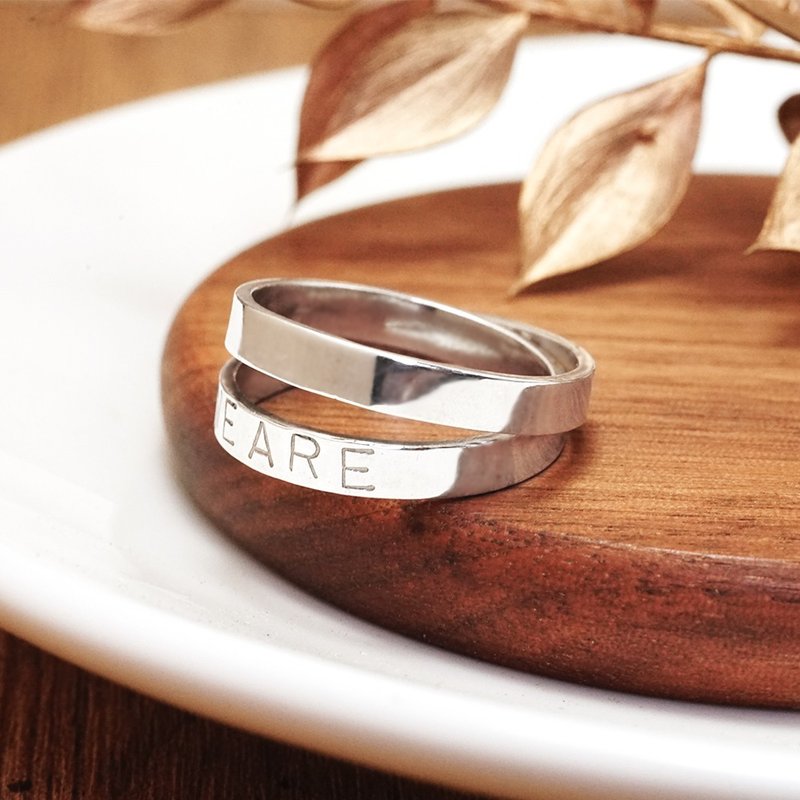 Two-turn winding ring Silver experience class ART64 Breeze Nanshan silver jewelry handmade cultural coin - Metalsmithing/Accessories - Sterling Silver 