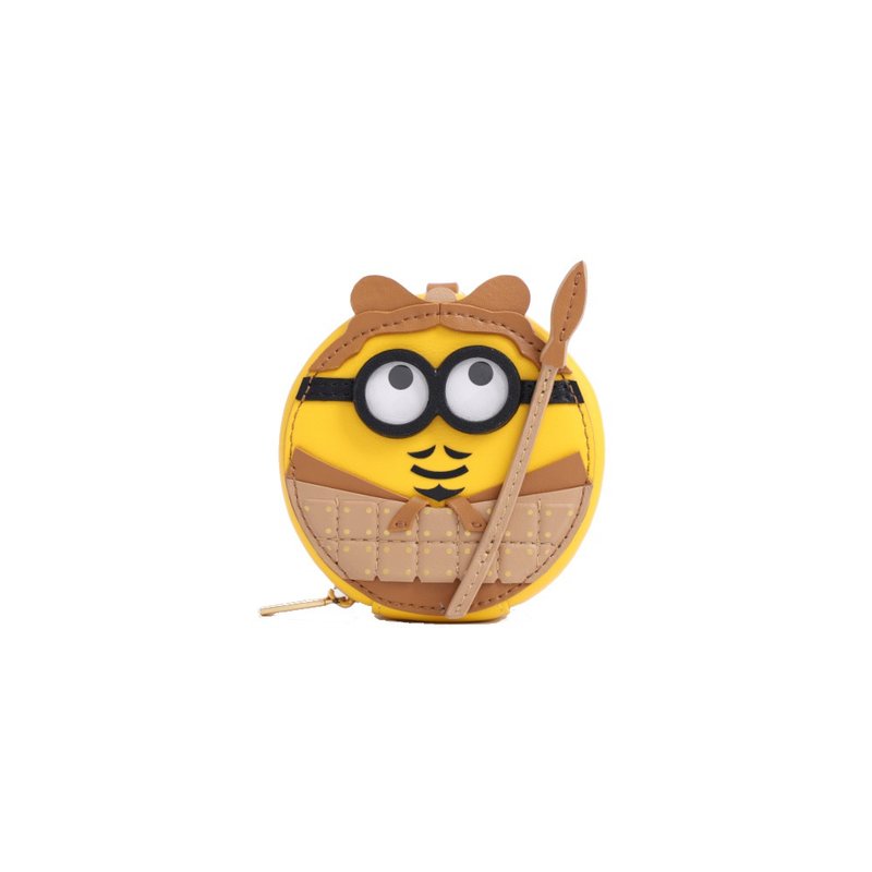Minions Leather Nano Crossbody & Shoulder Handbag - XIAN - Messenger Bags & Sling Bags - Genuine Leather Yellow