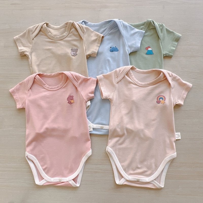 [YOUrs Youerssi] Guliu Cotton-Cool Summer Printed Onesies Made in Taiwan Children's Clothing Cool Jumpsuit - Onesies - Other Materials 