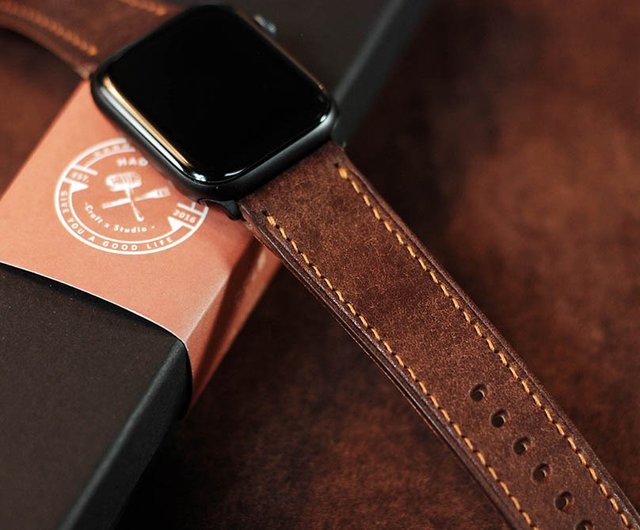 祝・記念日】プエブロヌバックレザーアップルウォッチ本革手縫い