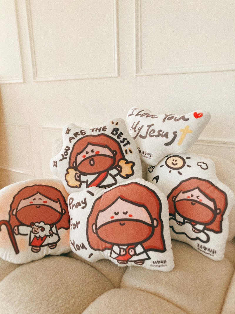 *Pre-order*Jesus will always be with you every day - a series of pillow gospel products - หมอน - ผ้าฝ้าย/ผ้าลินิน ขาว