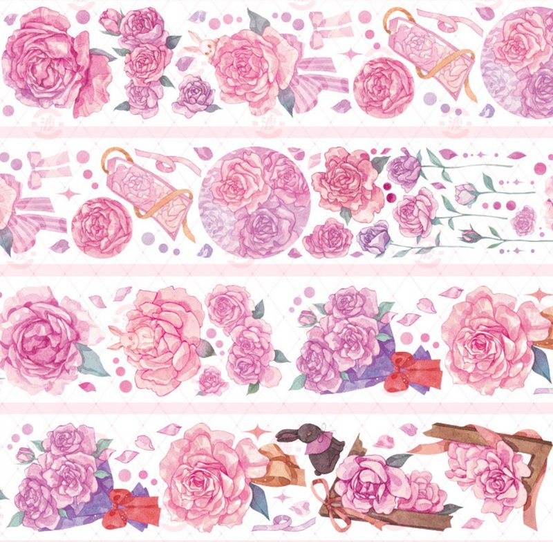 Huashuo PET Paper Tape Shell Light - Washi Tape - Other Materials Multicolor