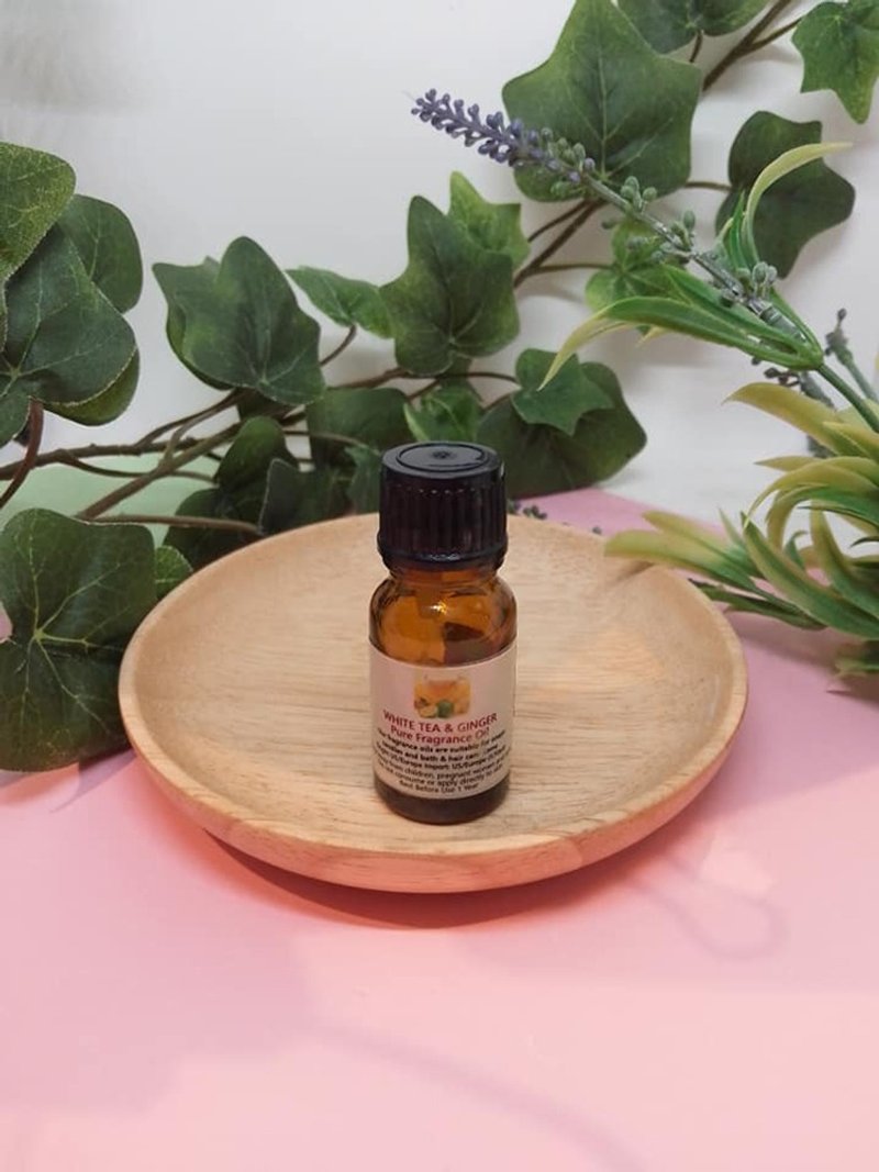 造型擴香石配香薰油(白茶姜) - 香氛/精油/擴香 - 其他材質 橘色