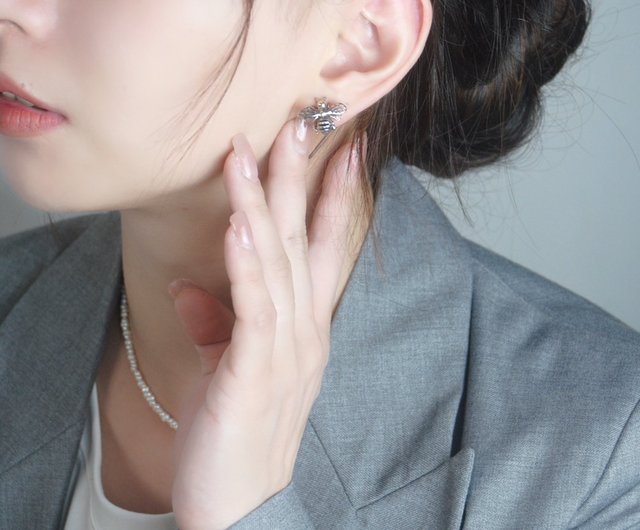 accessories mau✳︎シルバーピアス ☆ accessories mau わっかピアス シルバー☆
