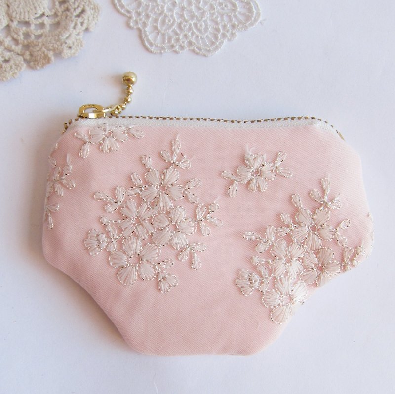 Embroidered  Lace  Purse  - Coin Purses - Other Man-Made Fibers 