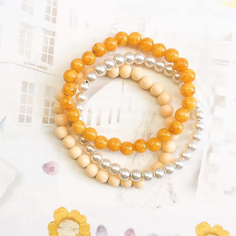 Yellow Department • spring beaded bracelet - Bracelets - Other Materials Yellow