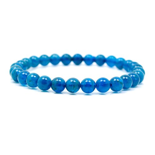 正佳珠寶 Gemsrich Jewelry 【正佳珠寶】藍磷灰 深邃藍 6mm 藍磷灰手珠 日本彈力繩