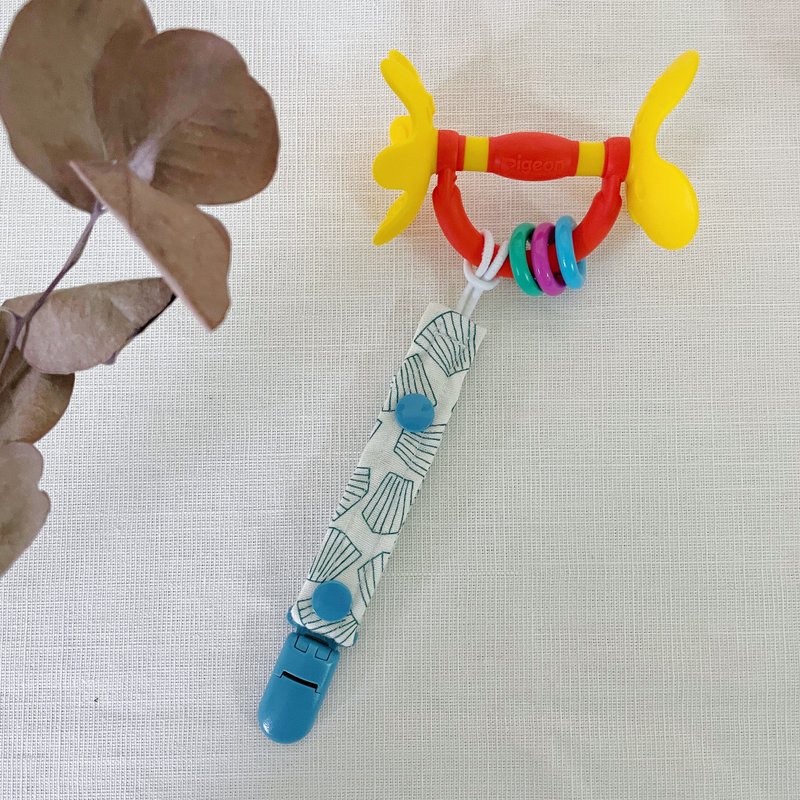Newborn pacifier clip, pacifier chain, toy anti-drop rope, tooth fixer anti-drop belt - Baby Bottles & Pacifiers - Cotton & Hemp Green