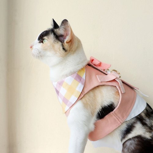 Purrcraft Pink harness & Leash set for Small pet,Cat and dog,size S only