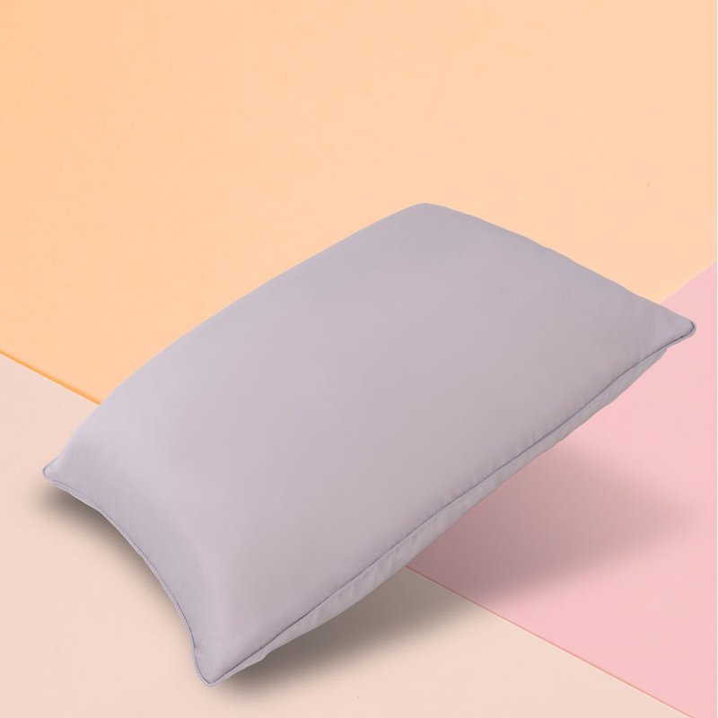 [Low Model] Super sleepy pillow/super support/super covering/tencel cloth/smooth purple/single/pure - Pillows & Cushions - Silk Purple