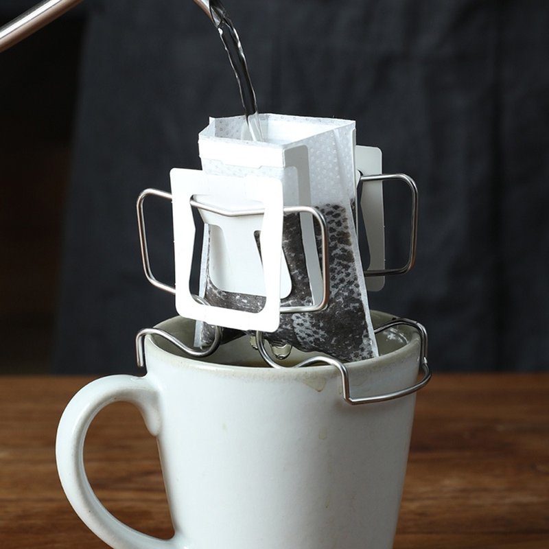 Japanese Shoyama 304 Stainless Steel Adjustable Hanging Ear Coffee Filter Holder - Coffee Pots & Accessories - Stainless Steel Silver