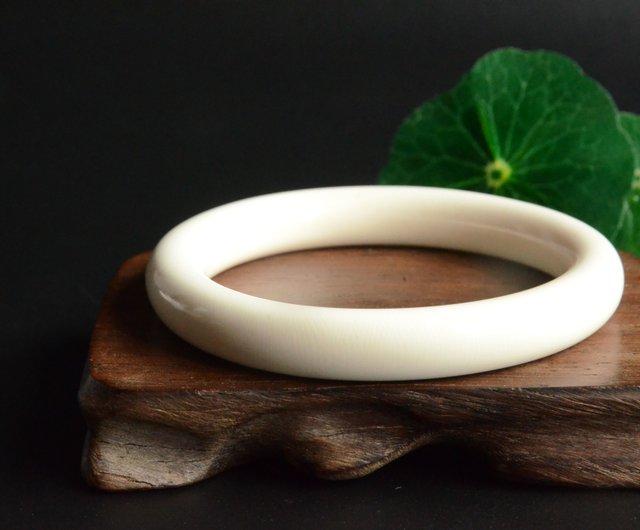 フロスト] 天然マンモス象牙アイスラウンドブレスレット - ショップ