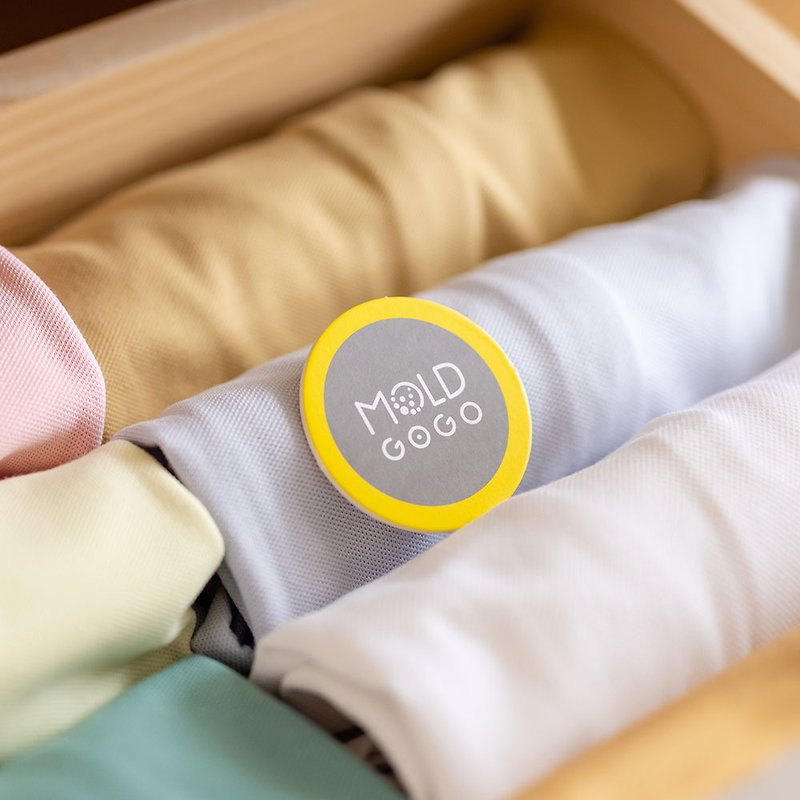 [Tsk Tsk Hot Sale] MoldGoGo Anti-mold Round Card - Laundry Detergent - Paper Yellow