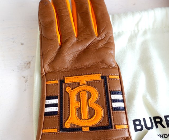 Burberry gloves deals womens orange