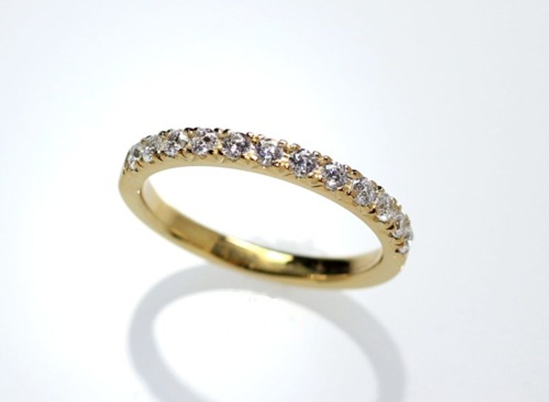 Pinkoi Proxy Purchase -  K18YG Diamond Half Eternity Ring - General Rings - Gemstone 