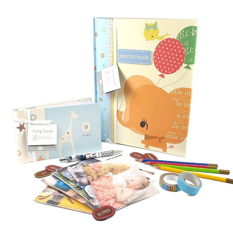 Dear Friends 76 Full Color Page Buy Big Get Small Gift【GWC-Baby Record Book/Growth Memorial】 - สมุดบันทึก/สมุดปฏิทิน - กระดาษ หลากหลายสี