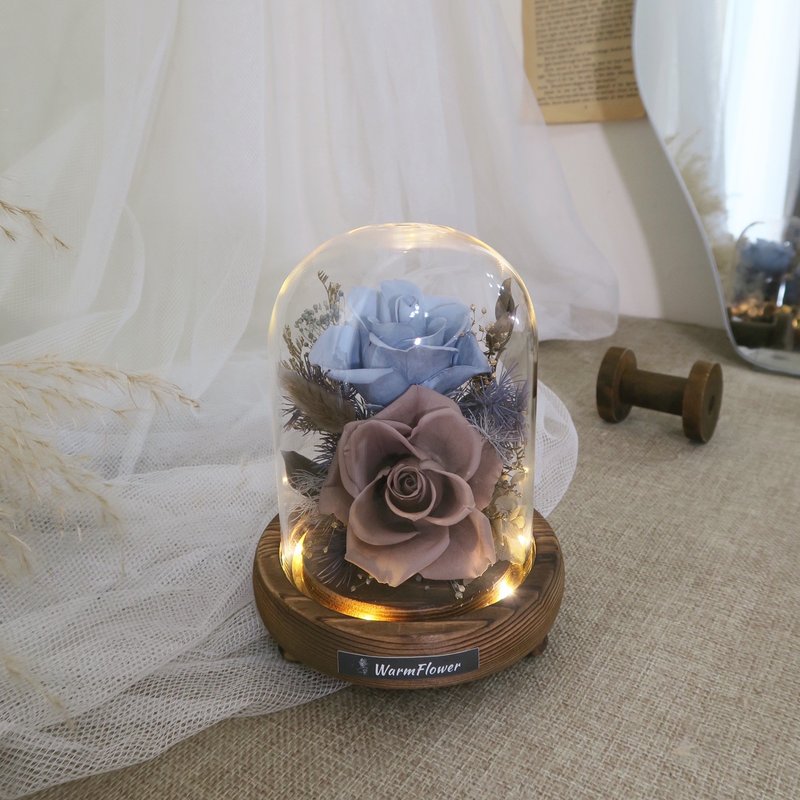 [Customized Gift] Eternal Glass Flower Cup - Deeply Loved/Treasured | Valentine's Day Gift/Birthday Gift - Dried Flowers & Bouquets - Plants & Flowers Multicolor