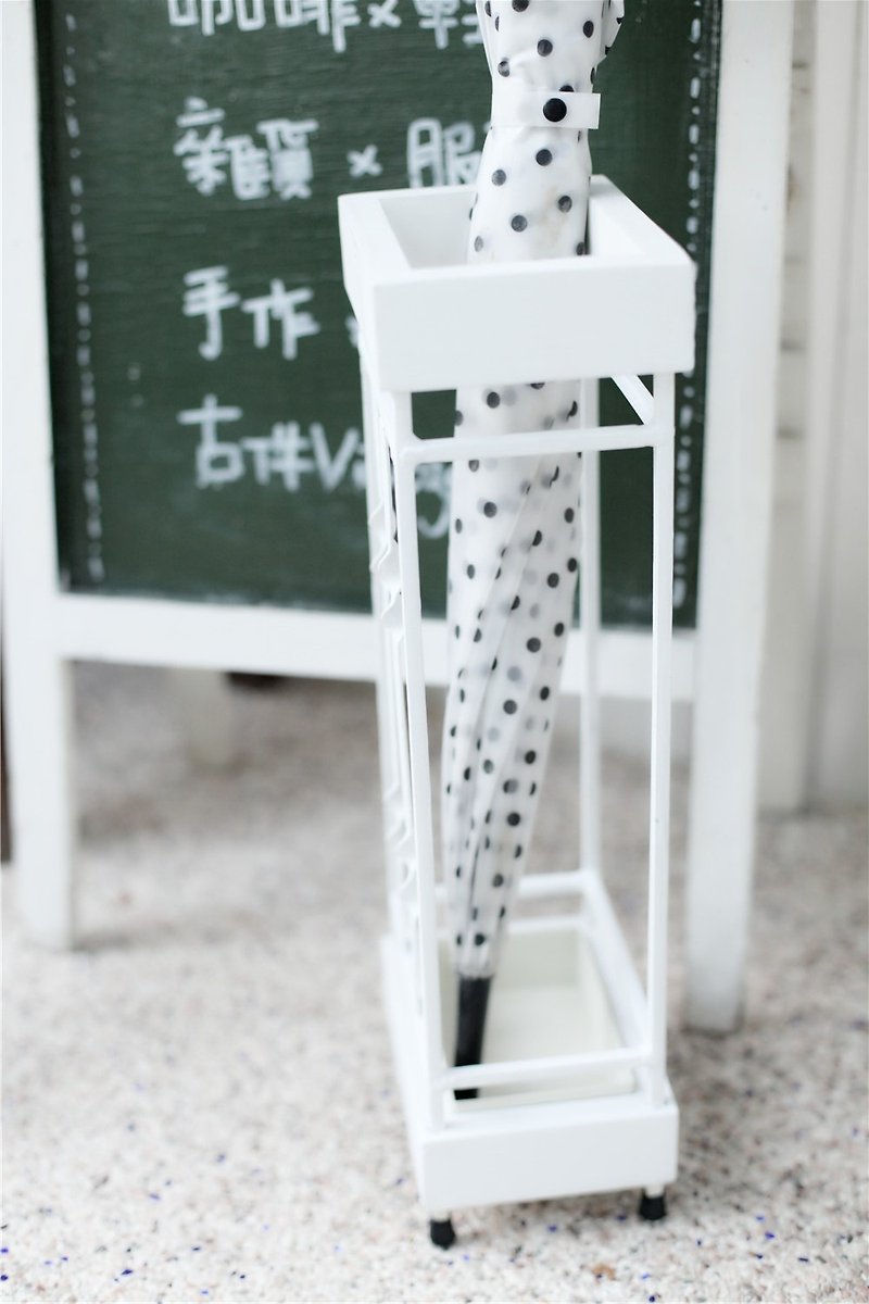 Good day [fetish] zakka grocery shelf wrought iron umbrella stand - Items for Display - Other Materials White