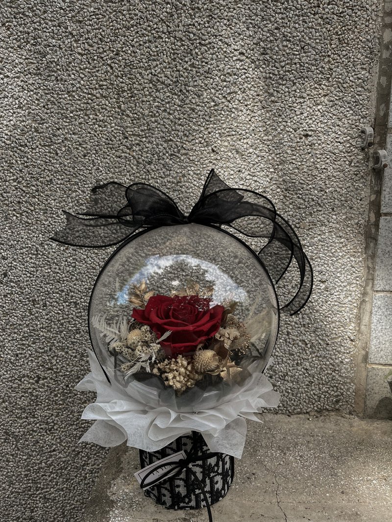 Top Dior Giant Rose Bubble Planet Bucket - Dried Flowers & Bouquets - Plants & Flowers Black