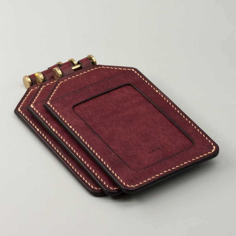 HANS-identification card set - ID & Badge Holders - Genuine Leather 
