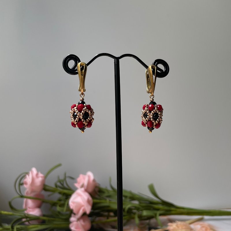 Agate earrings - ต่างหู - วัสดุอื่นๆ 